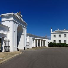 Main Gate And Two Lodges