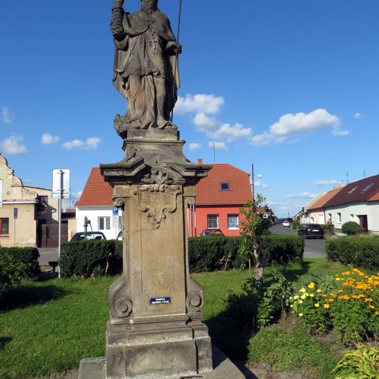 Statue of Saint Godehard in Sadská