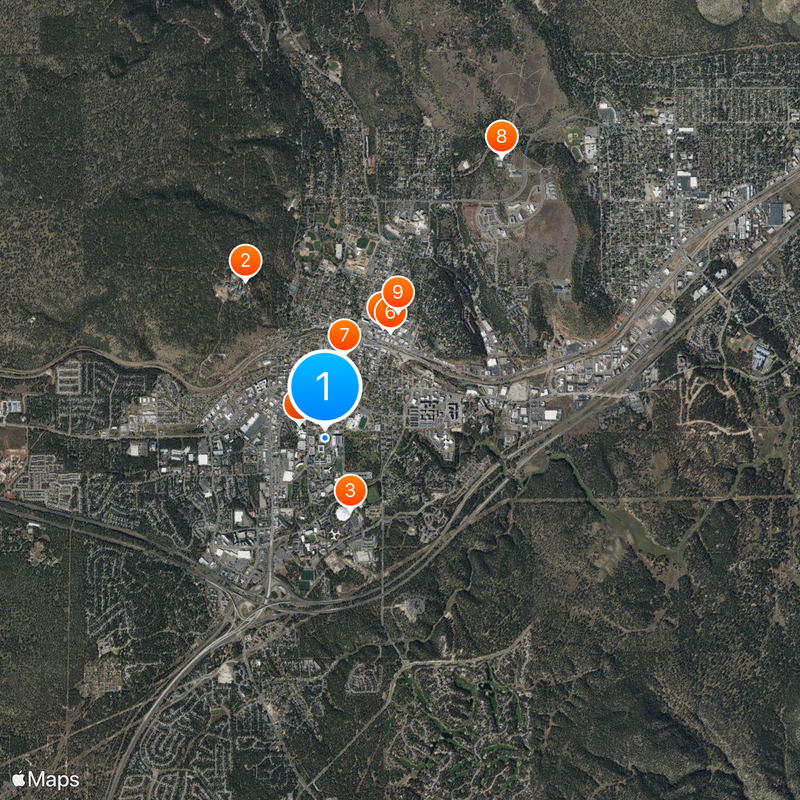 Northern Arizona University Map