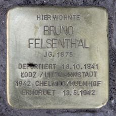 Stolperstein en memoria de Bruno Felsenthal