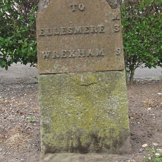 Mile Post Adjacent to Trotting Mare Public House, Ellesmere Road , South Knolton