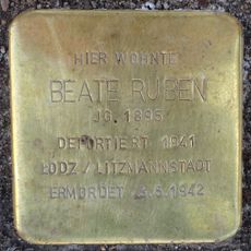 Stolperstein à la mémoire de Beate Ruben
