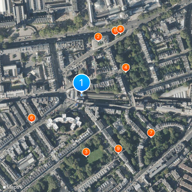 South Kensington tube station Map