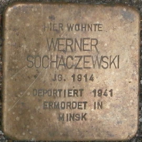 Stolperstein dedicated to Werner Sochaczewski