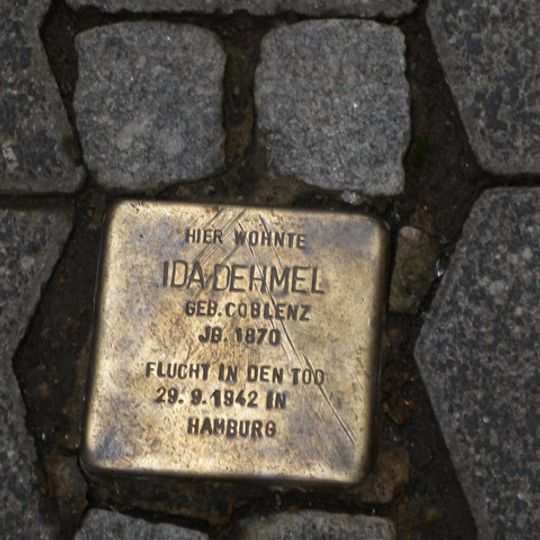 Stolperstein dedicated to Ida Dehmel