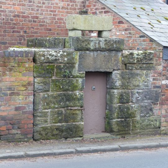 Lock up on the end of the barn at Weldon House