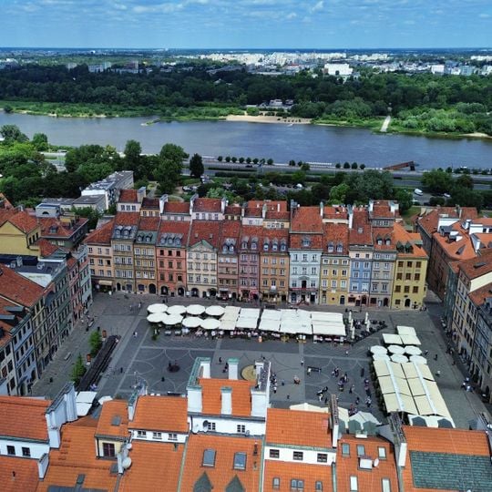 Plaza del Mercado del centro histórico de Varsovia