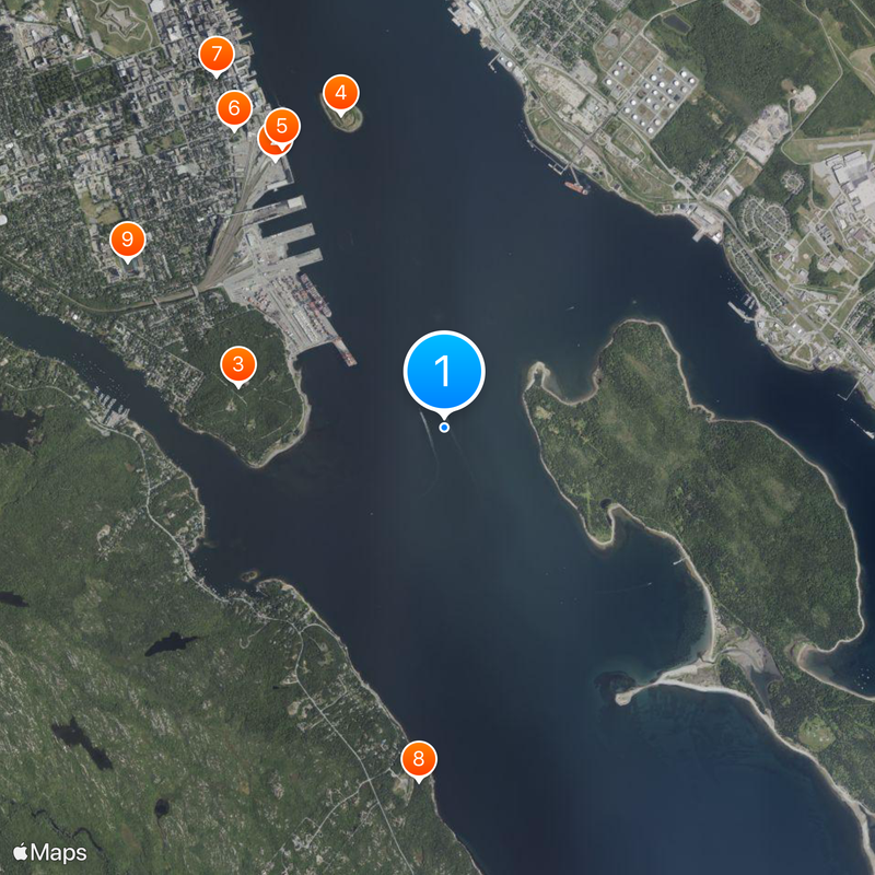 Halifax Harbour Map