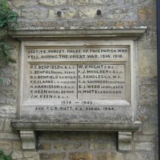 Over Norton War Memorial