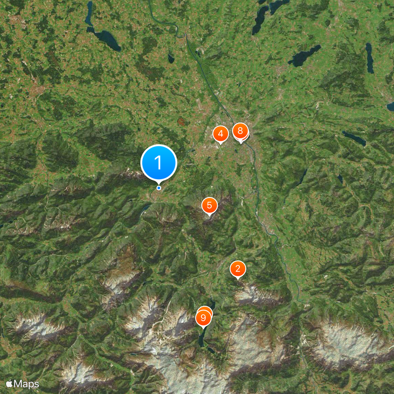 Berchtesgadener Land Mapa