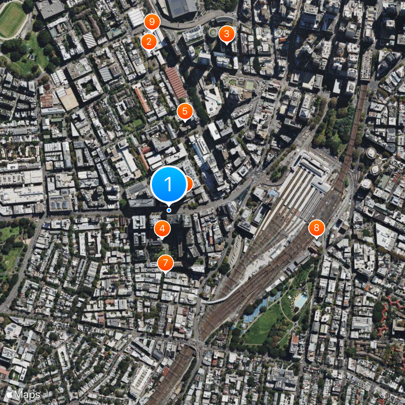 One Central Park Map