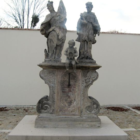 Sousoší svatého Floriána a svatého Jana Nepomuckého