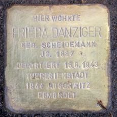 Stolperstein en memoria de Frieda Danziger
