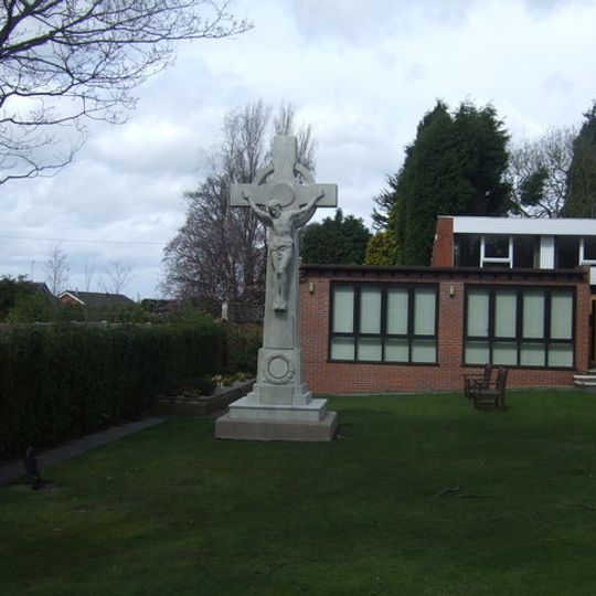 Streetly War Memorial Cross Outside All Saints' Church