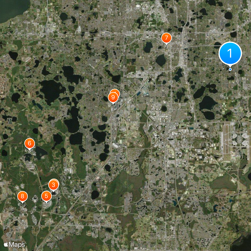 Hrabstwo Orange Mapa