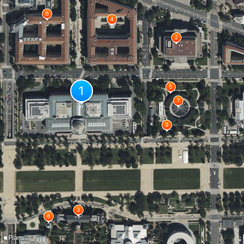 Museo Nacional de Historia Natural del Instituto Smithsoniano Mapa