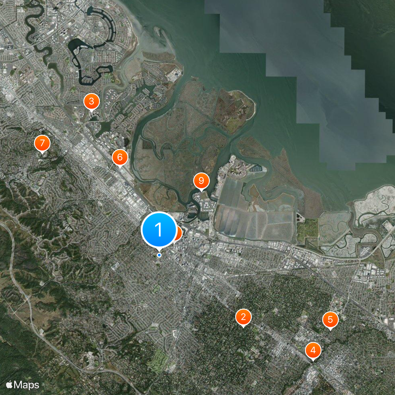 Redwood City Mapa