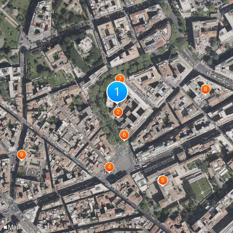 Santa Maria della Concezione dei Cappuccini Mapa