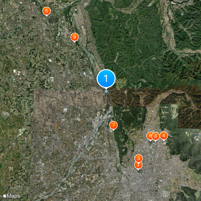 Azusa River Map