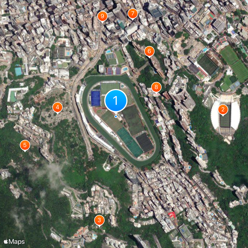 Happy Valley Racecourse Mappa