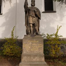 Statue of Saint Wenceslaus at Saints Peter and Paul church in Semily