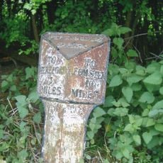 Milepost, Pipe Bridge; N of  bridge