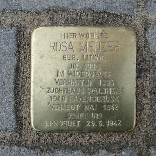 Stolperstein für Rosa Menzer