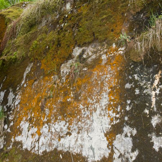 Aufgelassene Kalksteinbrüche am Rauheberg S von Langenau