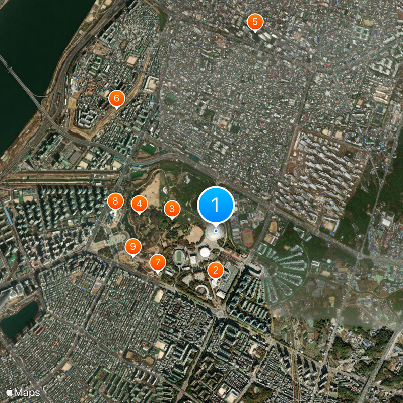 Olympic Gymnastics Arena Map