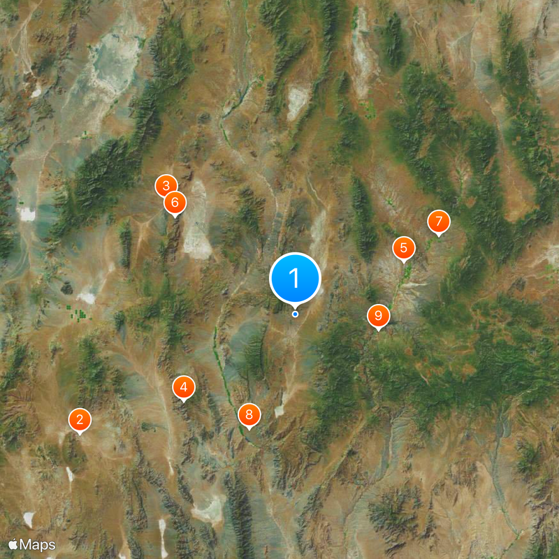 Condado de Lincoln Mapa