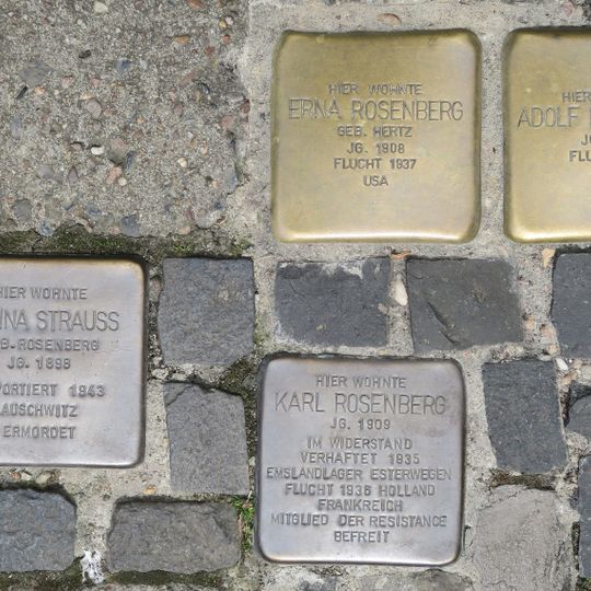 Stolperstein dedicated to Anna Rosenberg