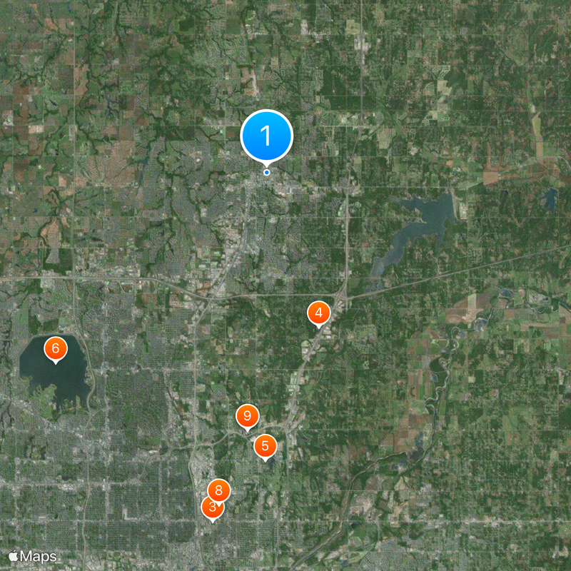 University of Central Oklahoma Map