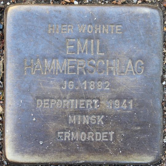Stolperstein en memoria de Emil Hammerschlag