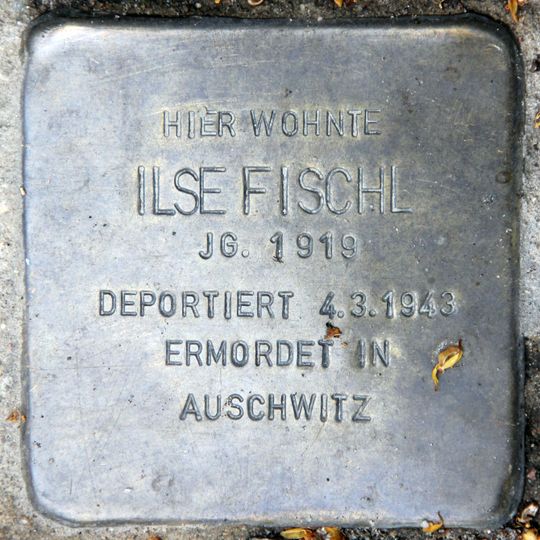 Stolperstein dedicated to Ilse Fischl