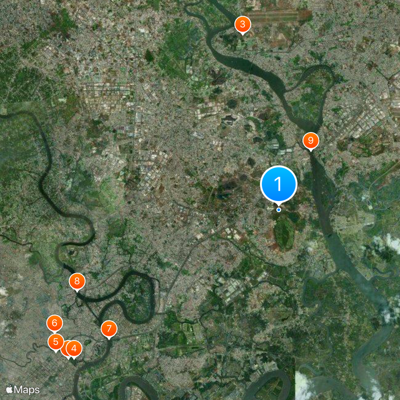 Suối Tiên Amusement Park Mapa