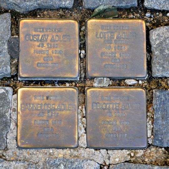 Stolperstein dedicated to Gustav Adler