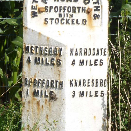 Milestone, Harrogate Road, opp. Crosper Farm