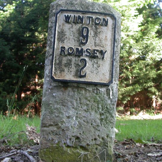 Milestone 25 Metres North East Of Junction With Crampmoor Lane