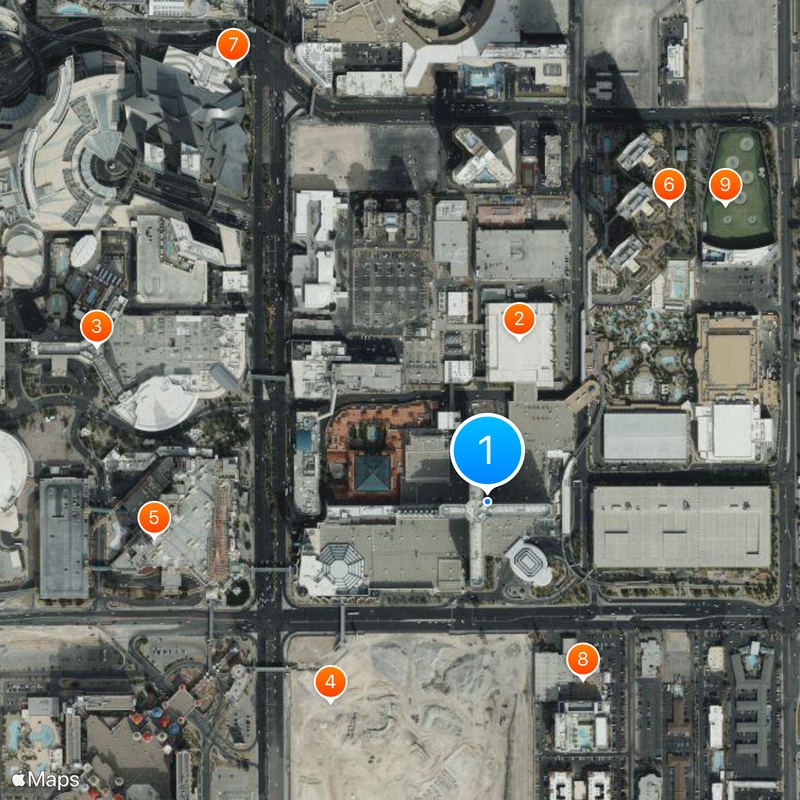MGM Grand Las Vegas Mapa