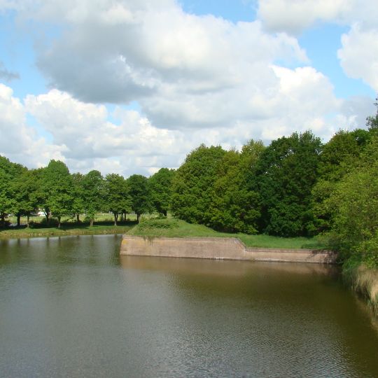 Gedeelte van de vestingwerken en grachten