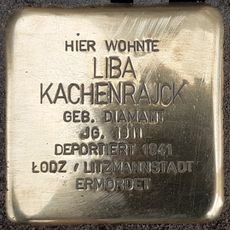 Stolperstein für Liba Kachenrajck
