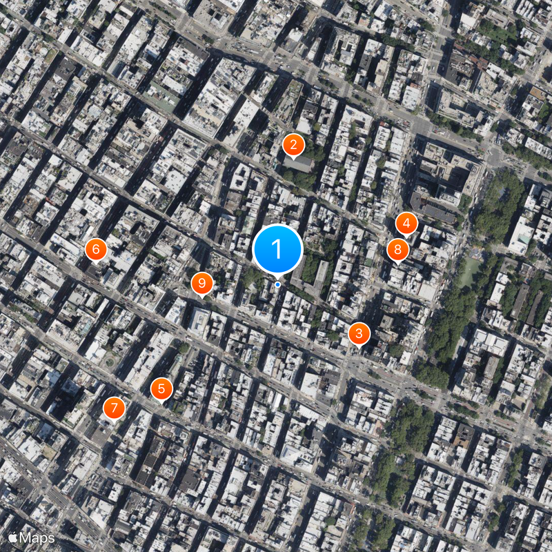 Lombardi's Pizza Map