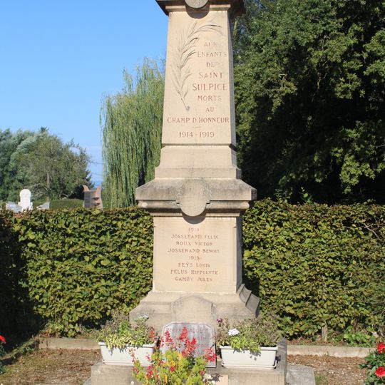 War memorial of Saint-Sulpice