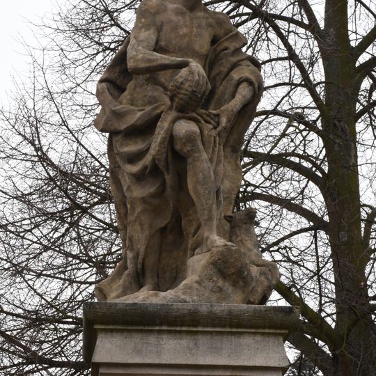 Statue of Saint John the Baptist in Středokluky