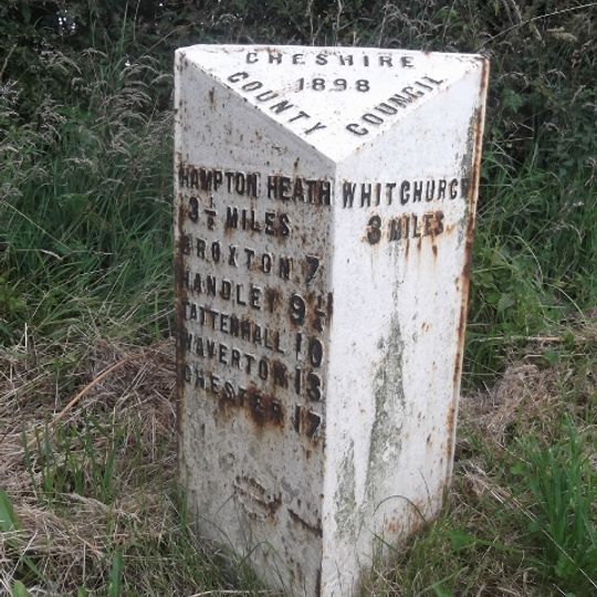 Milepost, Sandhole Farm; 100m S of power lines