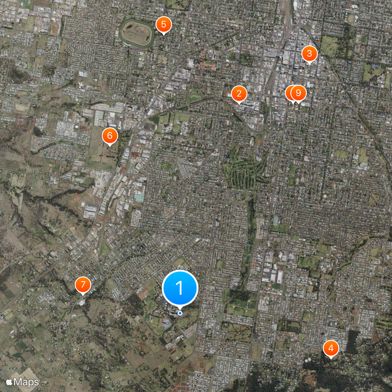 University of Southern Queensland Map