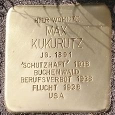 Stolperstein dedicated to Max Kukurutz