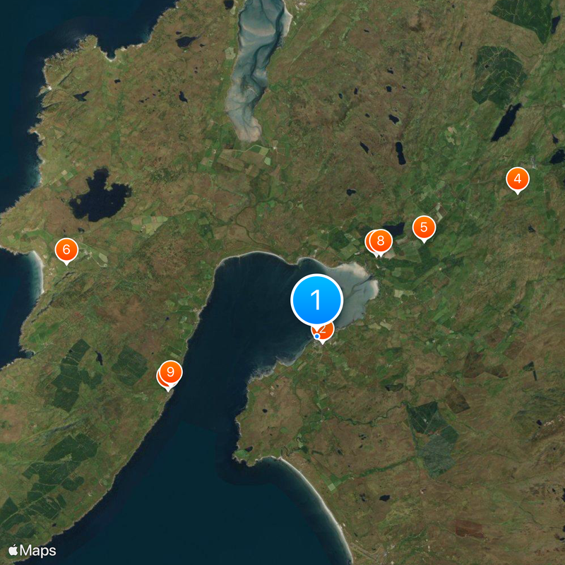 Bowmore distillery Map