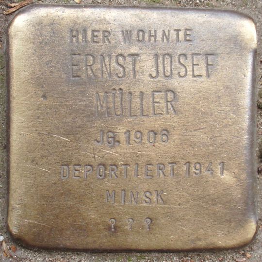 Stolperstein en memoria de Ernst Josef Müller