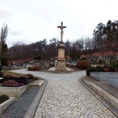 Centrální kříž na hřbitově v Napajedlech